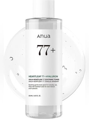 ANUA Heartleaf 77+ Hyaluron Soothing Toner 250ml- New, Sealed! Exp: 3/2026